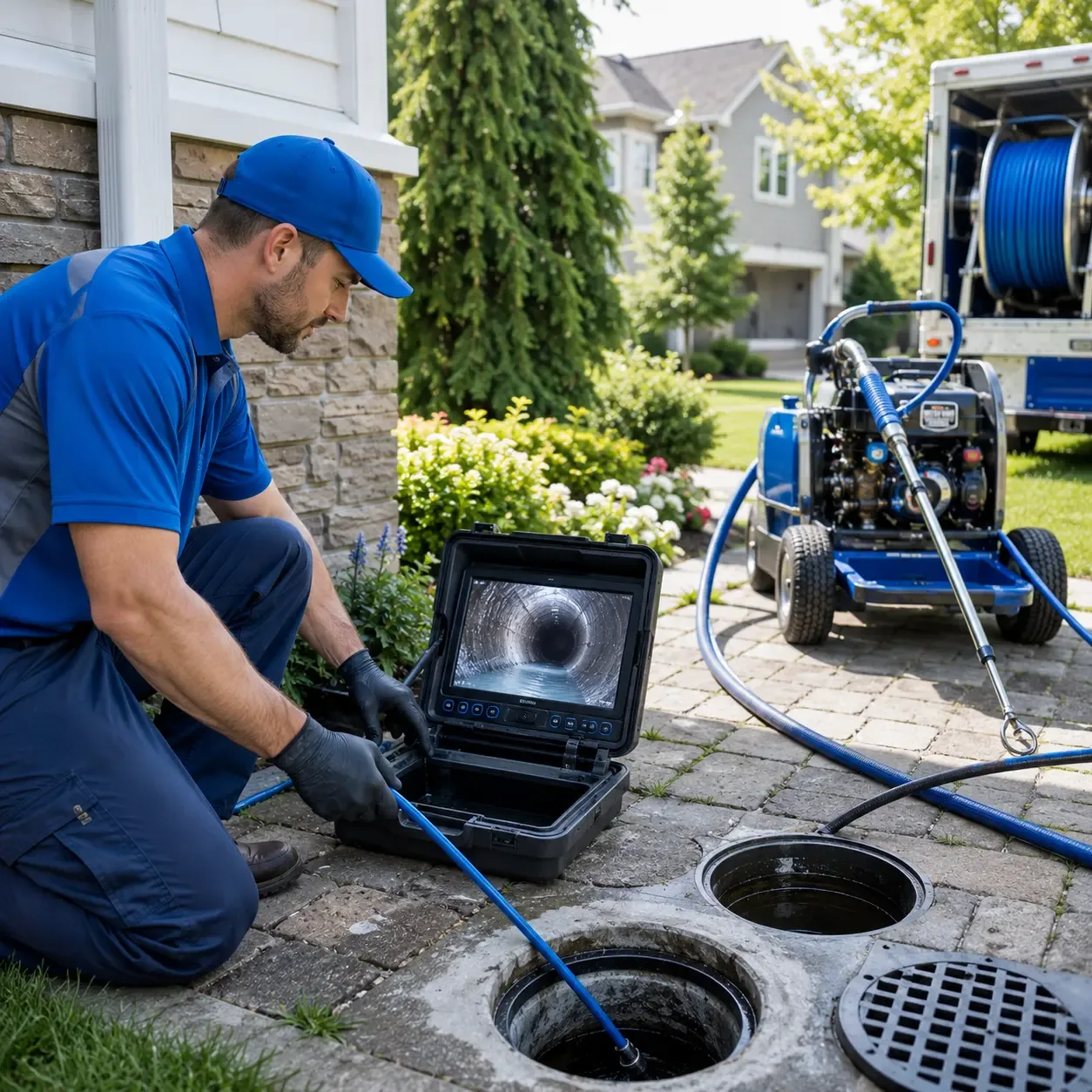 Outdoor drain cleaning professionals serving Winn, ME